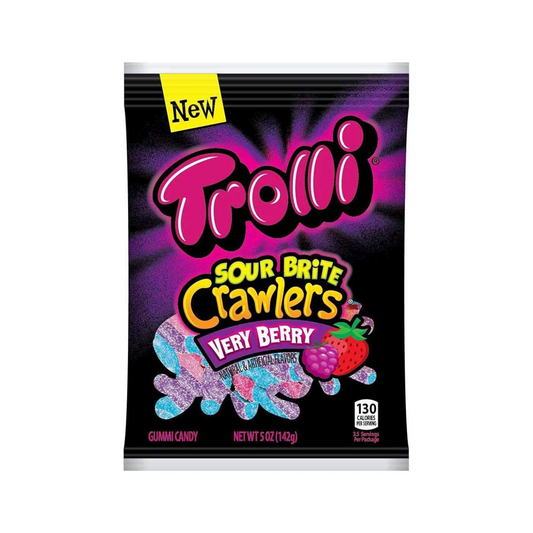 Trolii Sour Brite Crawler Very Berry Gummy Bag - 12 Pack
