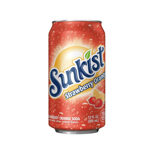 Sunkist Strawberry Orange Can 12 Oz - 12 Pack