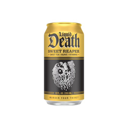 Liquid Death Sweet Reaper Iced Tea 12 Oz - 24 Pack